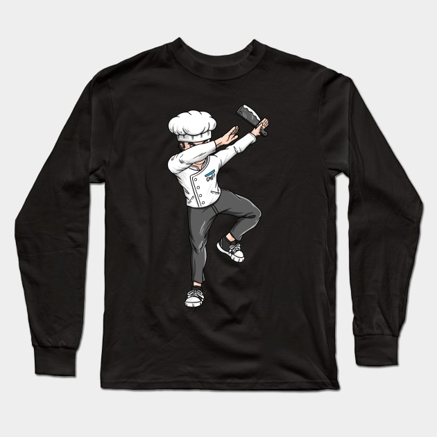 Dabbing Chef Long Sleeve T-Shirt by captainmood